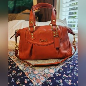 Comes with Tag. Coach Ashley Leather Satchel Shoulder Bag (F19247)